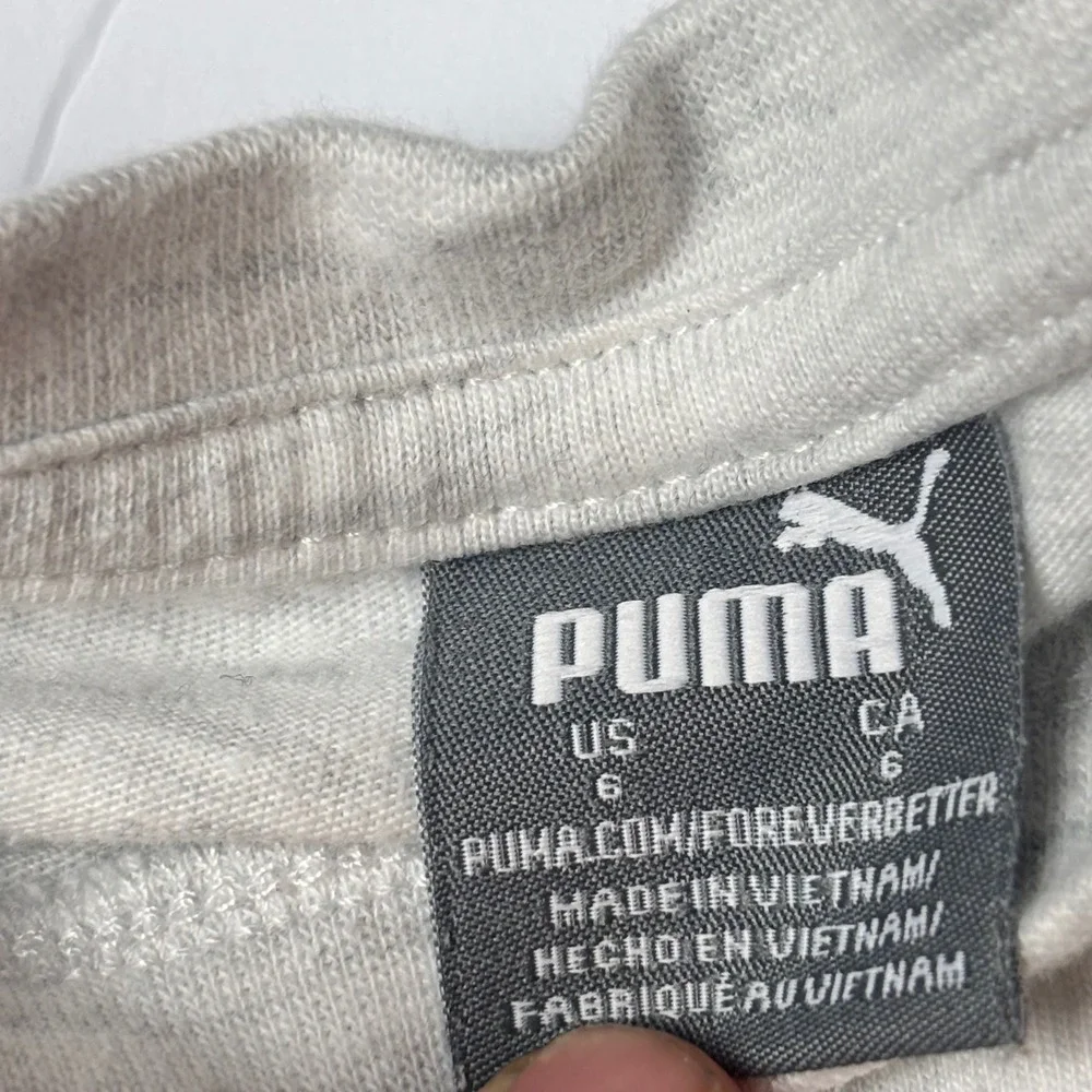 Puma Girls 2 Piece Activewear Set Grey Rainbow Logo Shirt Pink Skort Size 6 - Picture 7 of 7